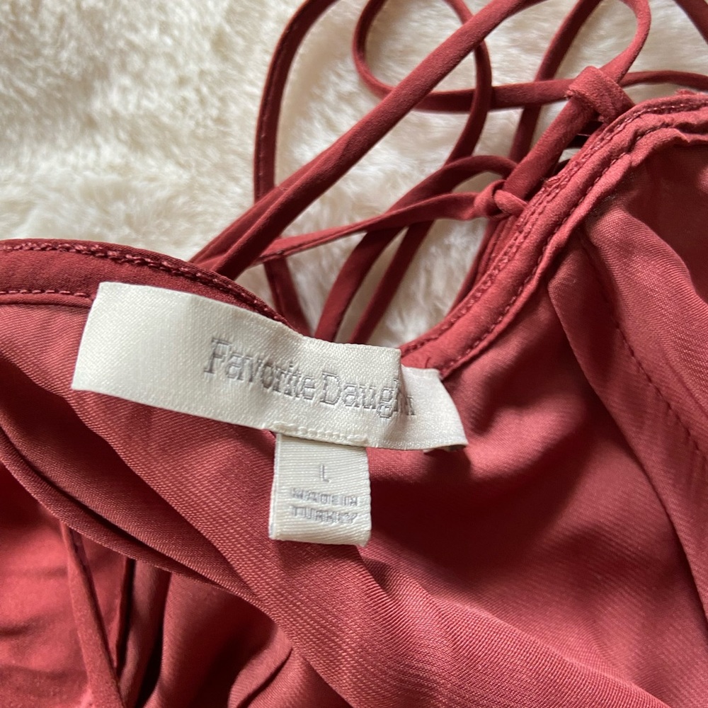 Favorite Daughter Silk Red Maxi Dress - NWOT - Picture 4 of 6